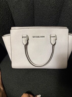 Michael Kors Light Pink Saffiano Leather Satchel